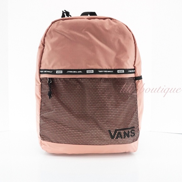 NWT New Vans VN0A4S6WZLS Pep Squad II Laptop School Backpack Polyester Rose Dawn